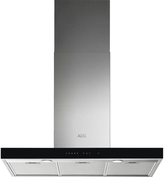 AEG DBE5961HG EEK: A Wandhaube, 90cm breit, Touch Control, Hob²Hood-Funktion, SilenceTech, 3 Leistungsstufen + 1 Intensivstufe, Edelstahl