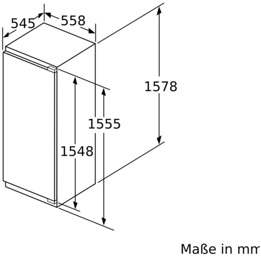 Bosch KIL72AFE0 Serie 6 Einbau-Kühlschrank mit Gefrierfach / E / 158 cm Nische E