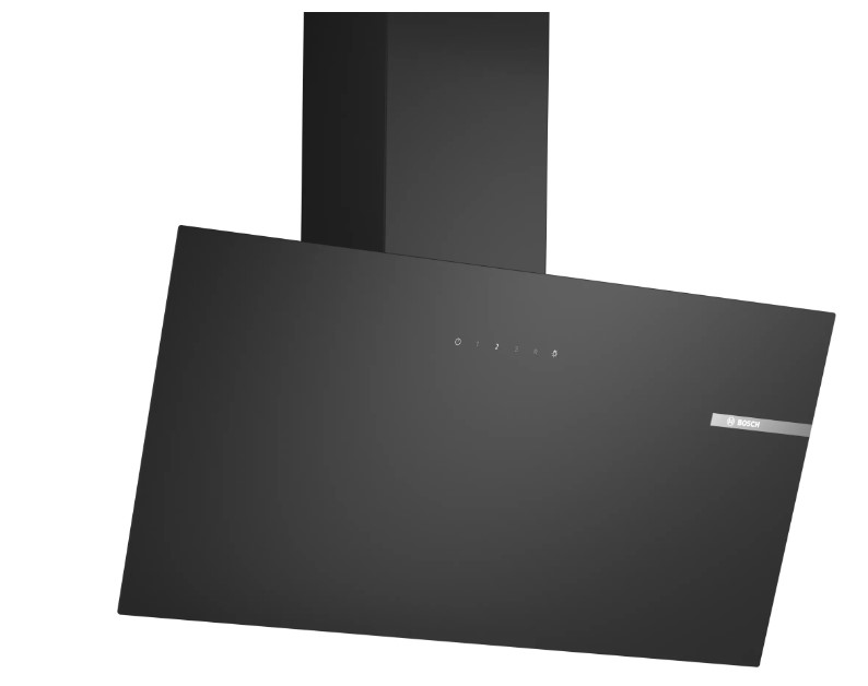 Bosch DWK85DK60 EEK: A Kopffreihaube, 80 cm breit, Ab-& Umluft, Touch-Bedienung, Metallfettfilter, schwarz