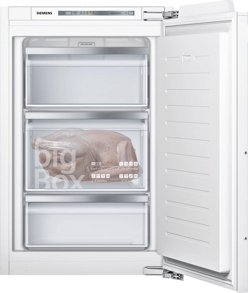 Siemens GI21VADD0 iQ500 Einbau Gefrierschrank, Nischenhöhe: 88cm, 95l, Flachscharnier, lowFrost, freshSense