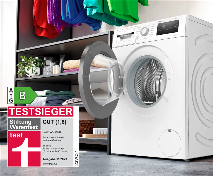 Bosch WAN282H3 Waschmaschine, Frontlader, 7 Kg, 1400 U/min, B | 16369